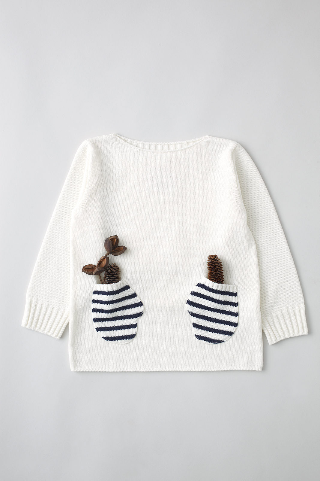 Camphor カンフル ニット knitwear kids こども 子供服 mittensweater