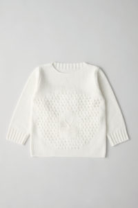 “friendly knit” animal sweater sheep